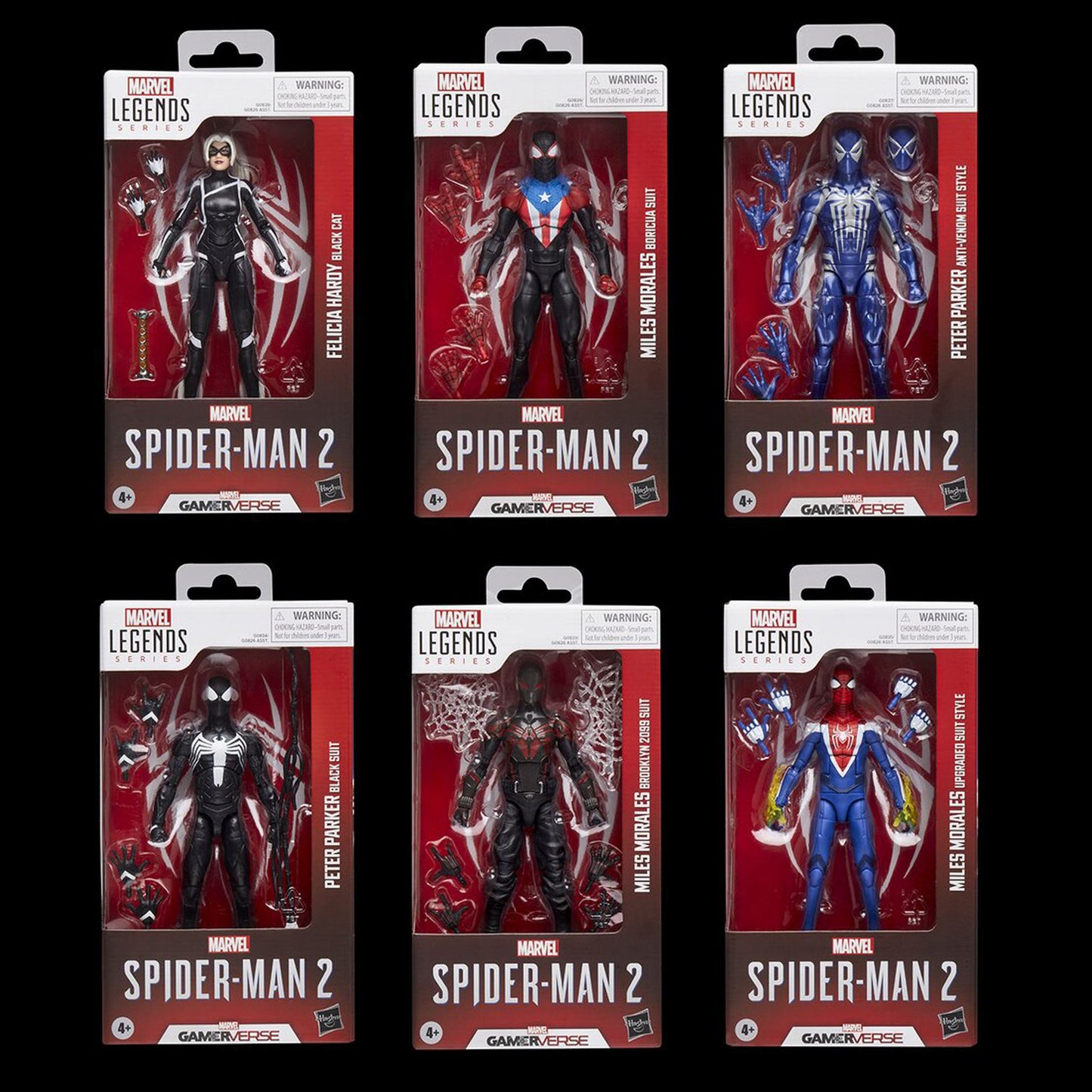 Marvel Legends: Spiderman 2 Wave completa
