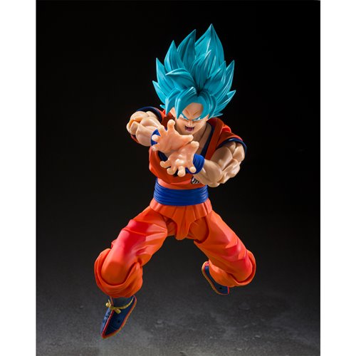 Dragon Ball Super Saiyan God Super Saiyan Son Goku Blue Power Transcending Limits S.H.Figuarts Action Figure