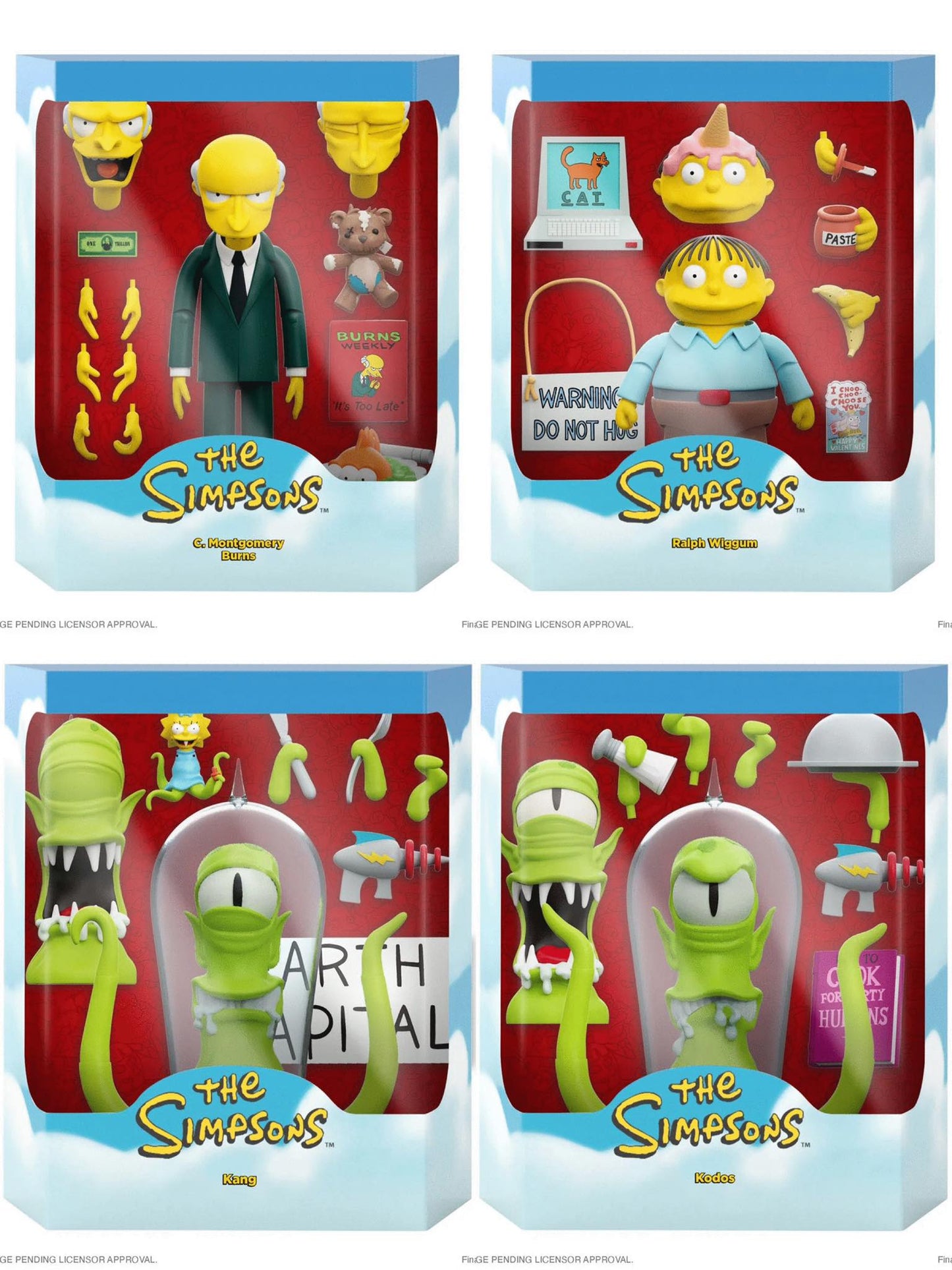 Super7 Simpsons wave 3 precio final $5000 Apartas con $1,400
